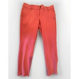 LOFT Curvy Skinny Pants/Jeans‎ 5 Pocket Orange/Rust Size 8